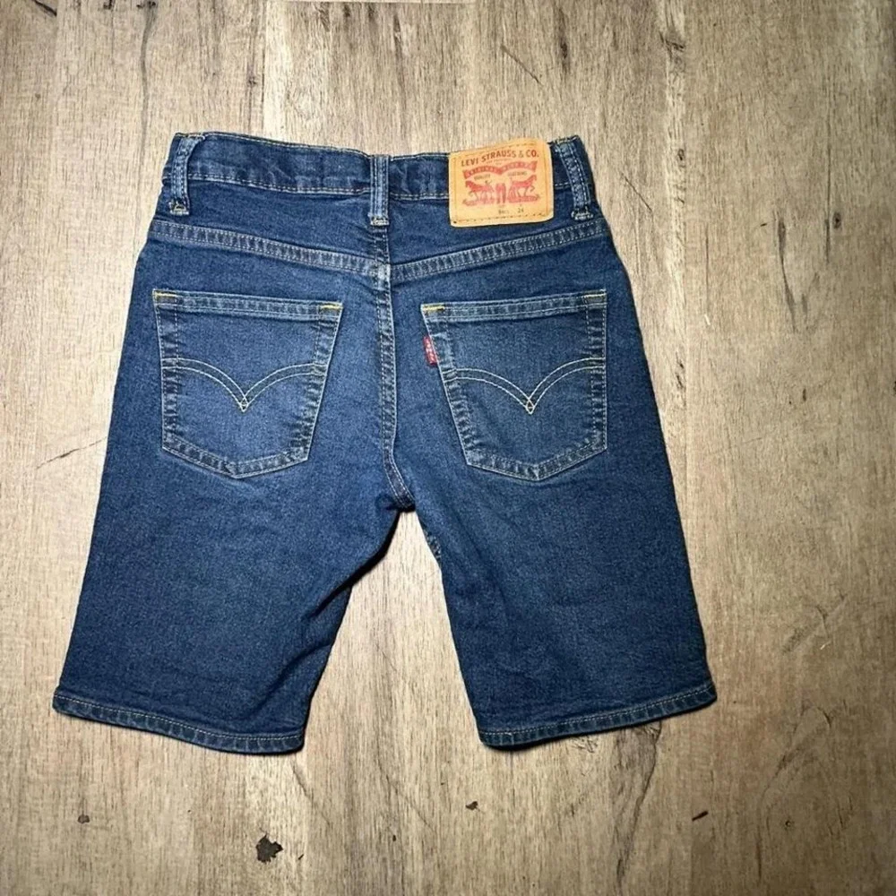 Levi's Dark Wash Denim Jean Shorts Jorts Size 28 Casual‎ Summer Streetwear